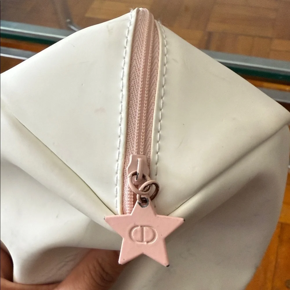 Dior Cream Cosmetic Bag